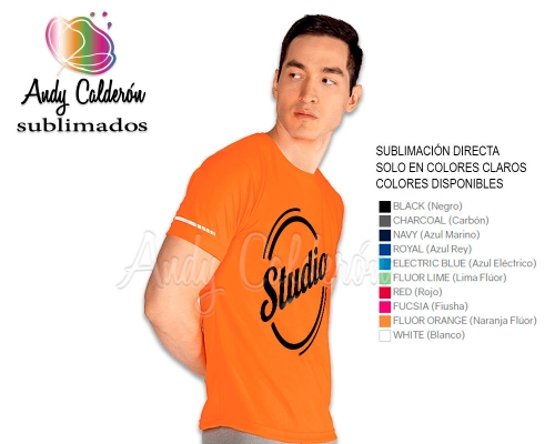 Playera Deportiva Dry Fit sublimación parcial