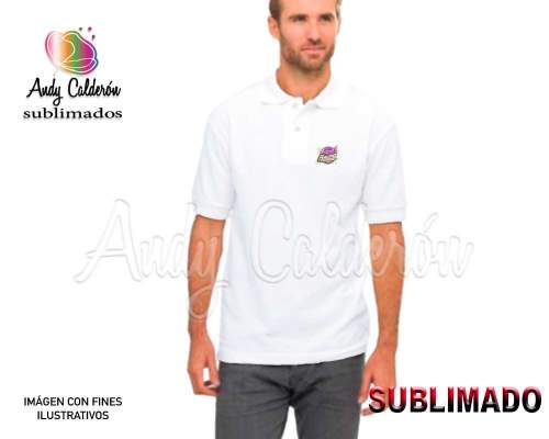 Playera Polo sublimada parcial 
