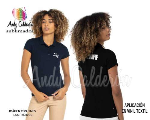 Playera Polo Euro Con Vinil Textil