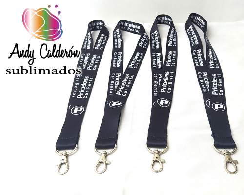 Porta Gafete 25 mm. sublimado broche perico