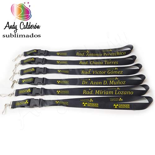 Porta gafete o lanyard radiólogo