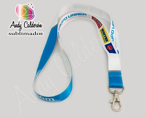 Porta Gafete 19 mm. sublimado 1 lado bandola perico